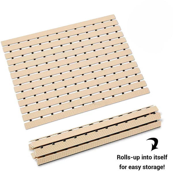 Non-Slip Shower Mat for Bathrooms, Laundry Room (Beige)