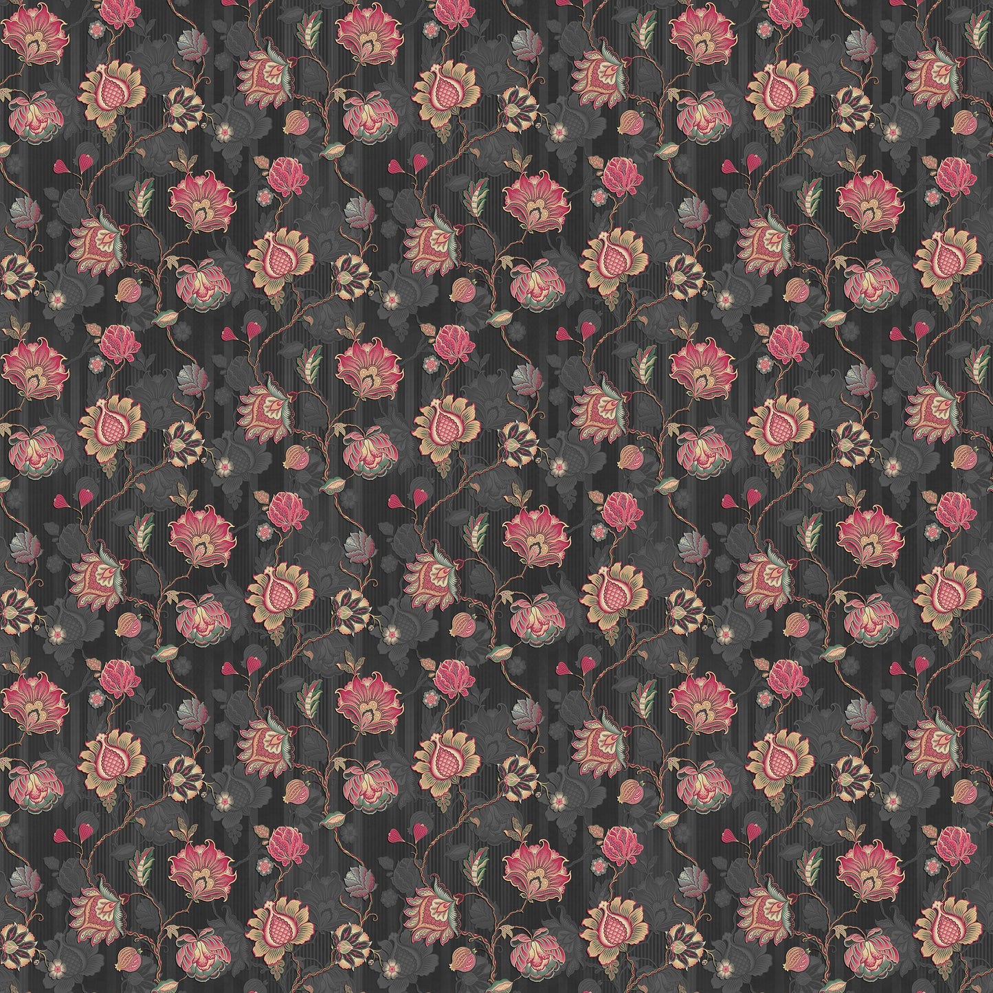 Floral Wallpaper for Living Room