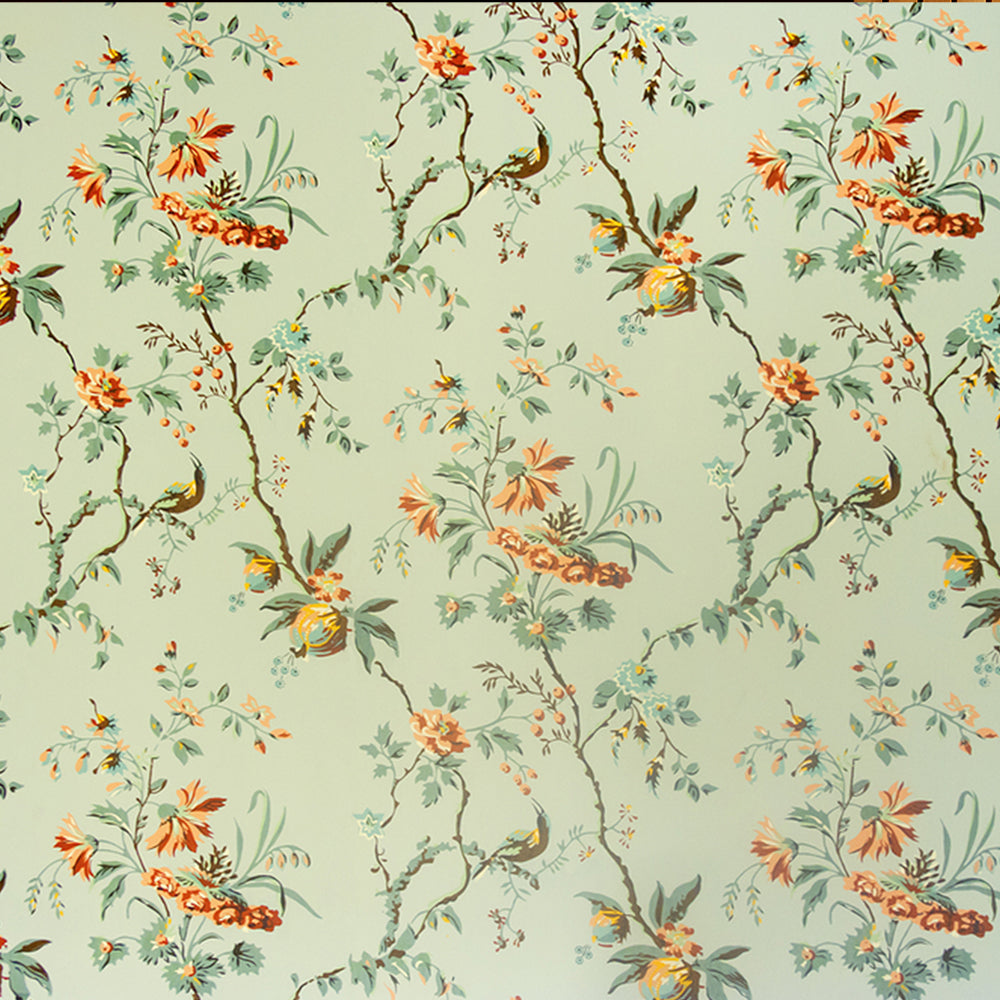 Floral Landscape Wallpaper for Living Room