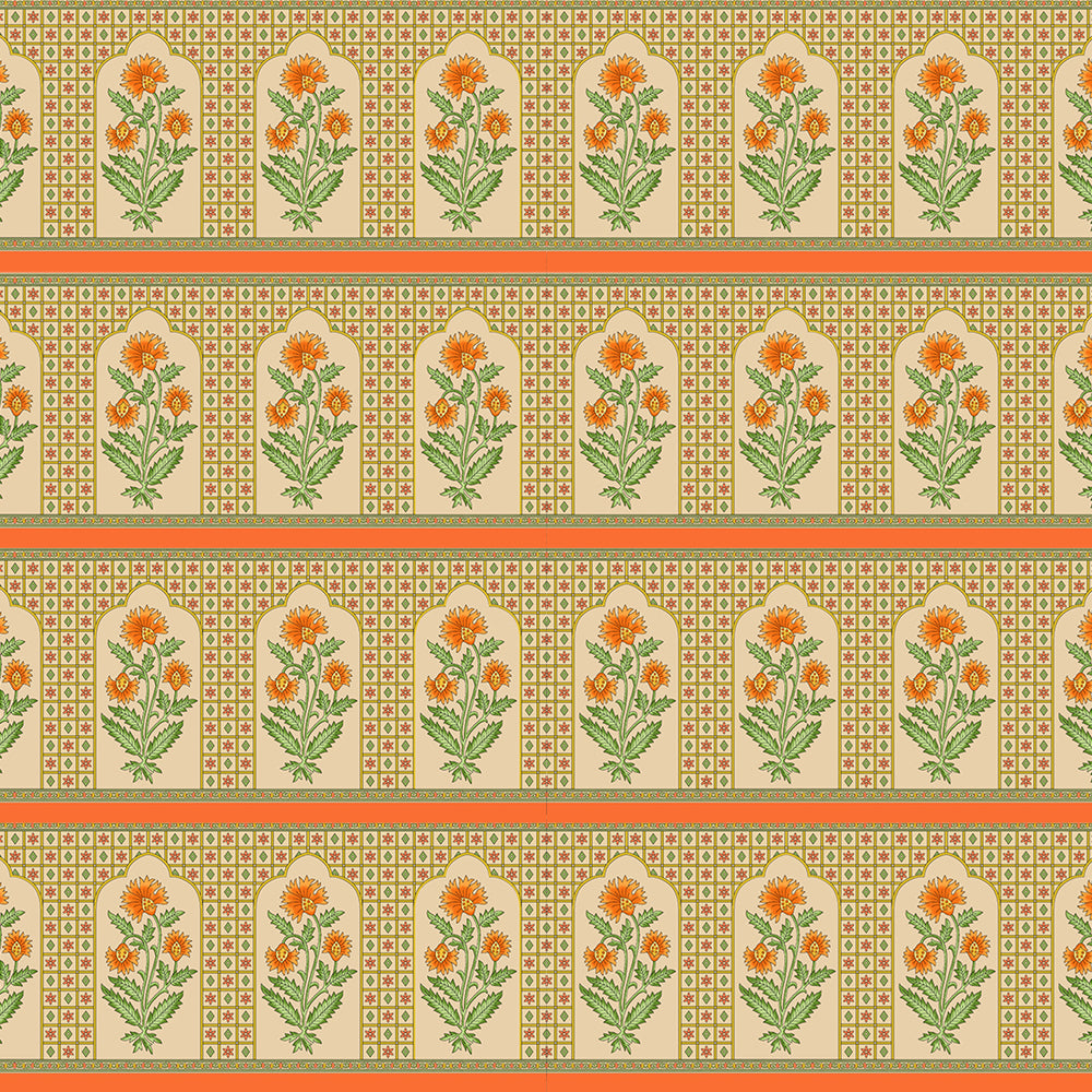 Ancient Indian Mughal Art Wallpaper Self Adhesive for Bedroom