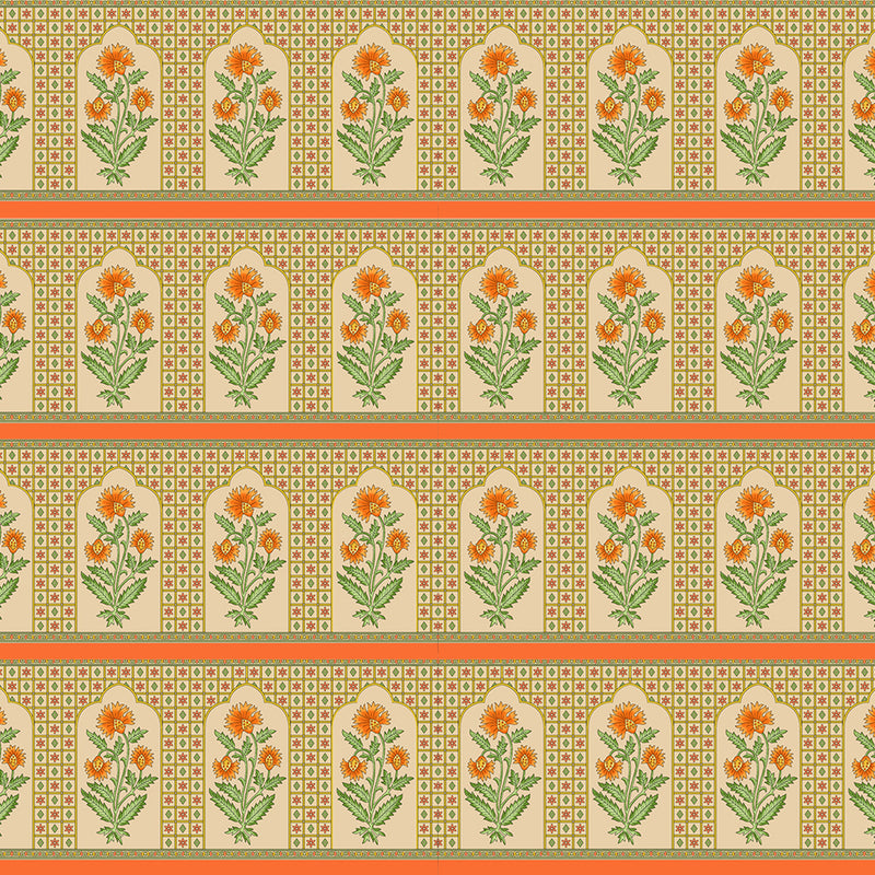 Ancient Indian Mughal Art Wallpaper Self Adhesive for Bedroom