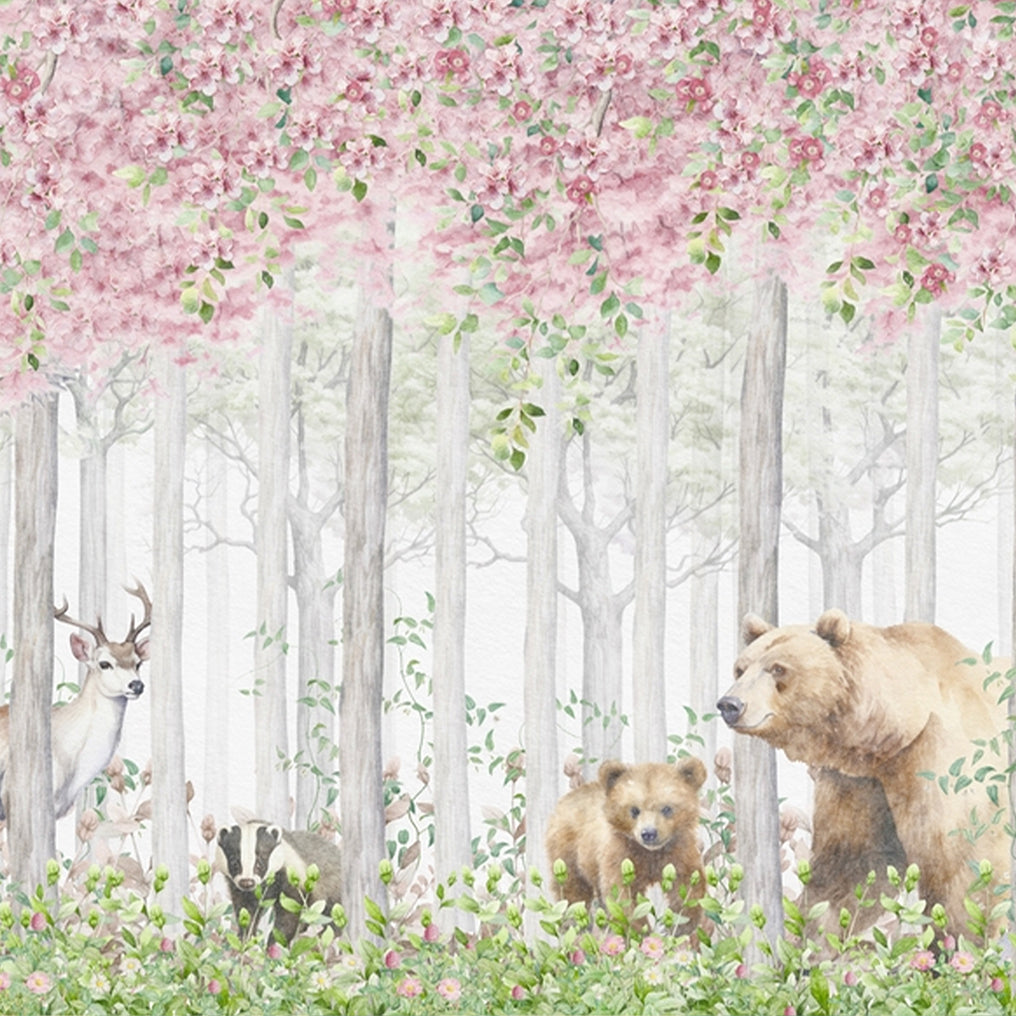 Premium Forest Landscape Wallpaper for Kids Rooms