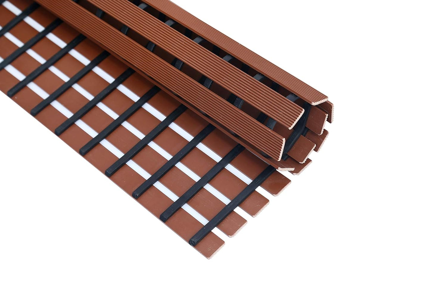 Non-Slip Shower Mat for Bathrooms, Laundry Room (Brown)