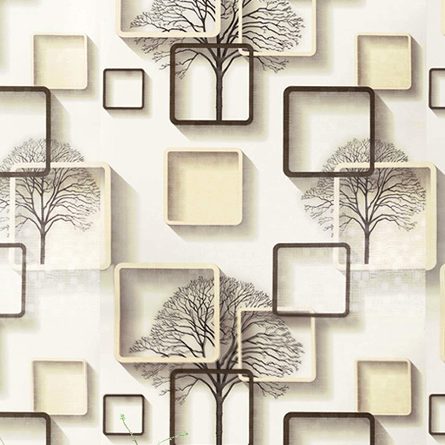 Self-Adhesive Wallpaper Peel and Stick Decorative Abstract Design Wall Covering 45cm X 3Mtr (PVC, Roll 14.5 Sqft, Peach)