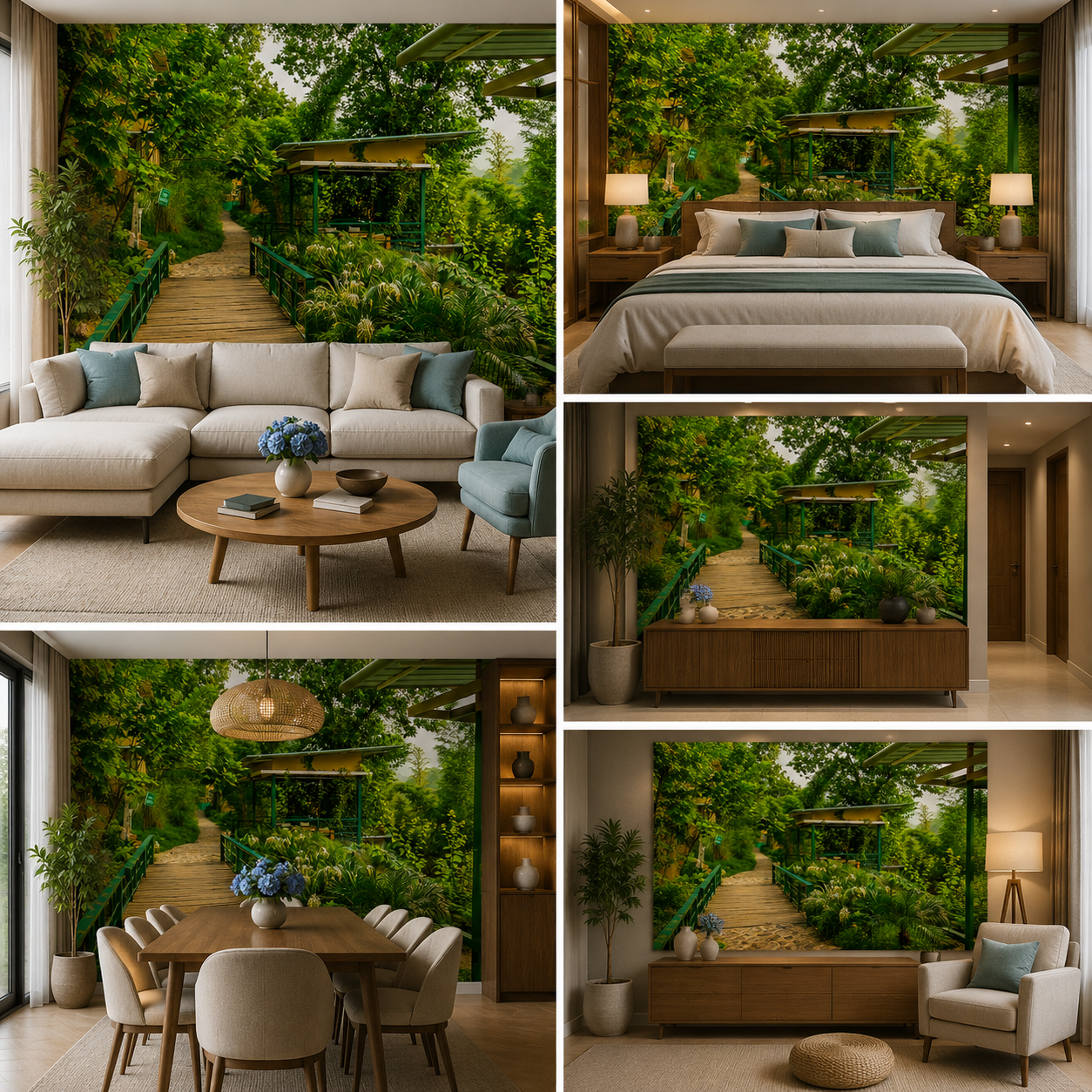 Garden Wallpaper for Home Decor