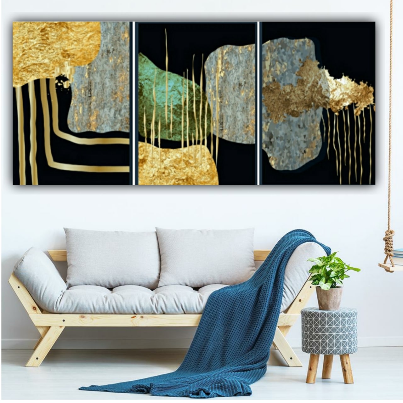 Abstract Canvas Painting Frame for Living Room wall decors
