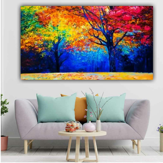 Canvas Painting Landscape Wall Painting Frame