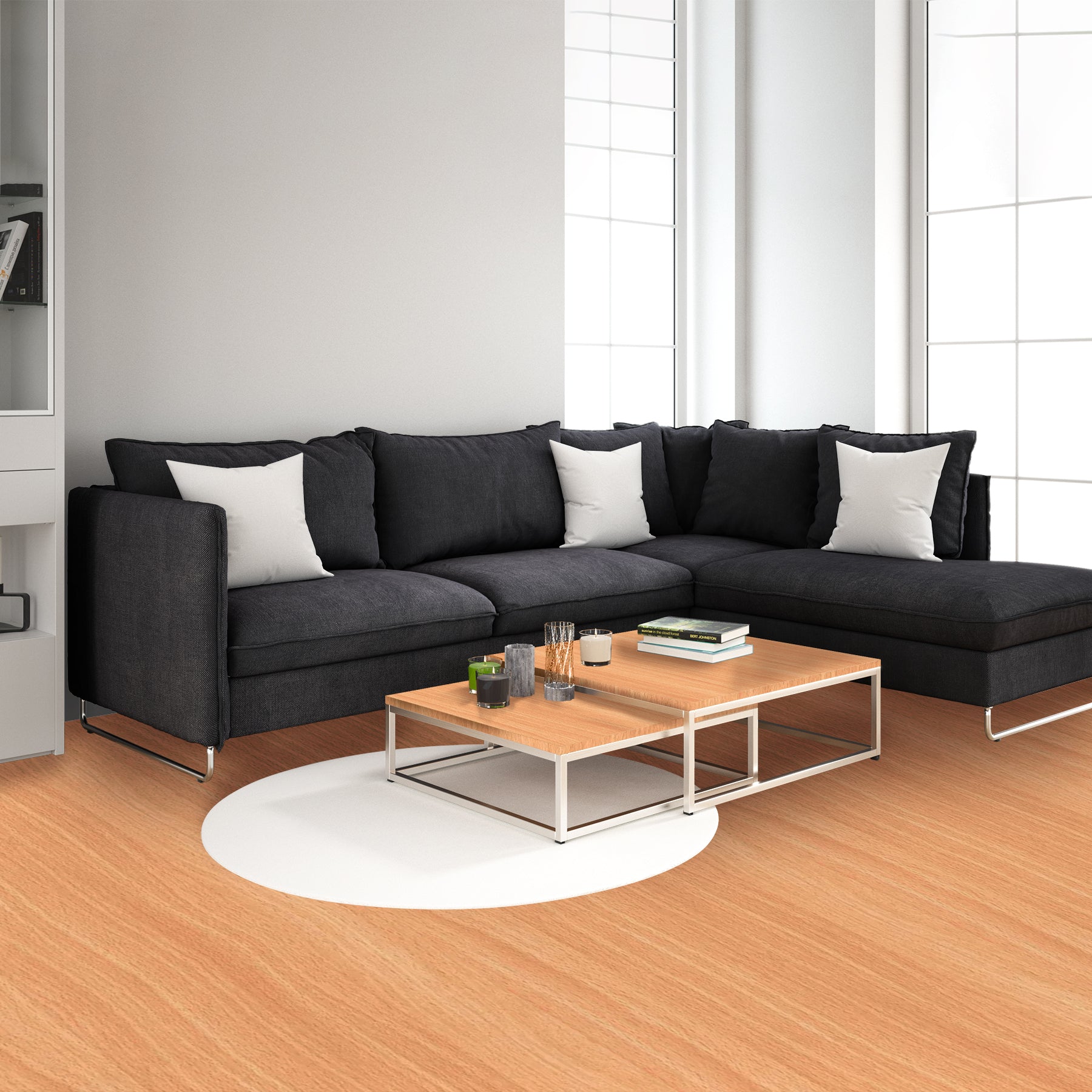 Premium Flooring Wallpaper for Floors Wooden Texture | Kitchen Wallpapers (4 by 2 Feet)