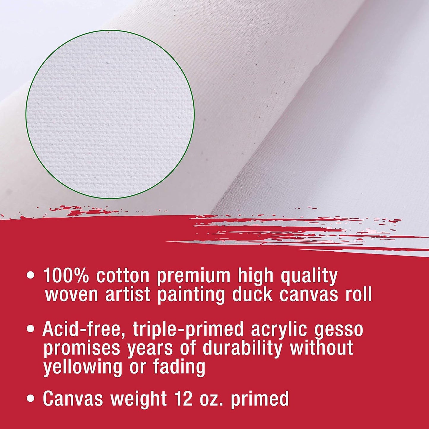 Painting Drawing and Sketch Accessories Primed Painting Canvas Roll
