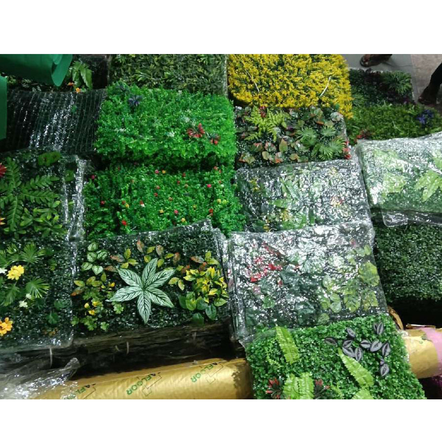 Artificial Vertical Garden, Artificial Wall Flower for Wall Decor | Artificial Green Wall Hanging Plants | Wall Decoration (16 by 24 Inches)