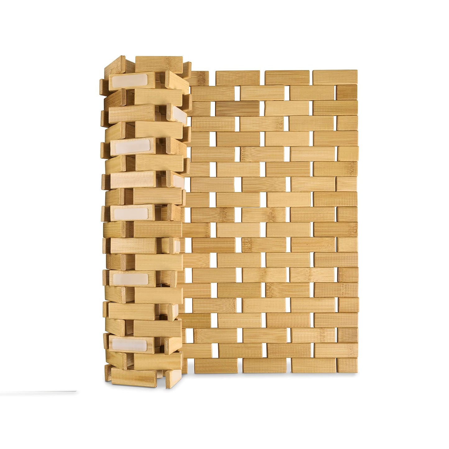 Durable Bamboo Shower Mat – Anti-Slip for Bathroom, Kitchen & Outdoor Spaces