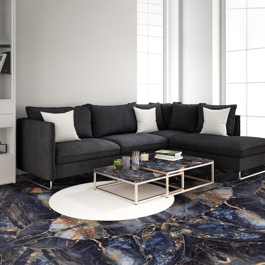 Premium Flooring Wallpaper Black Marble Texture for Floors | Self Adhesive Wallpaper Vinyls for Floors