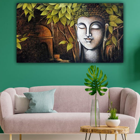 Lord Buddha Painting for Living Room Wall Decor