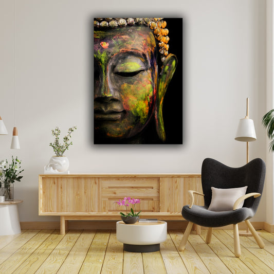 Lord Buddha Painting frame for Drawing Room Wall Decor