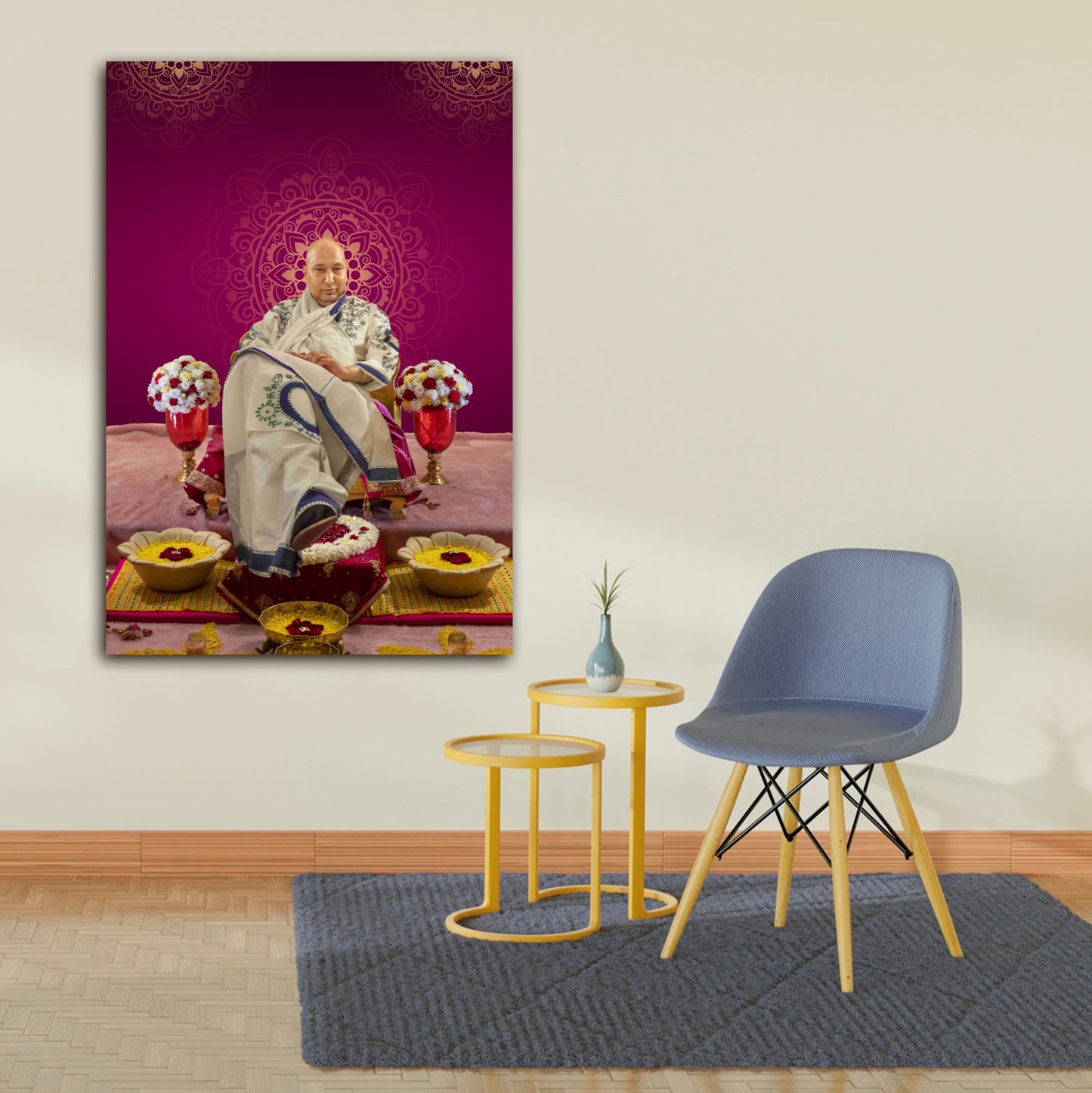 Guru ji Swaroop Photo with Frame for Wall Decor | Guru ji Photo With Frame