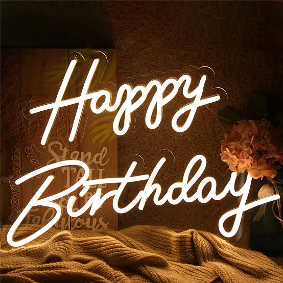 Happy Birthday Neon Light Sign | Custom Neon Sign