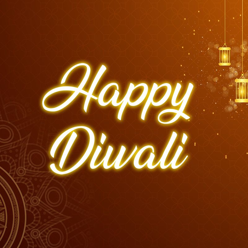 Beautiful Happy Diwali Led Neon Light Wall Decor