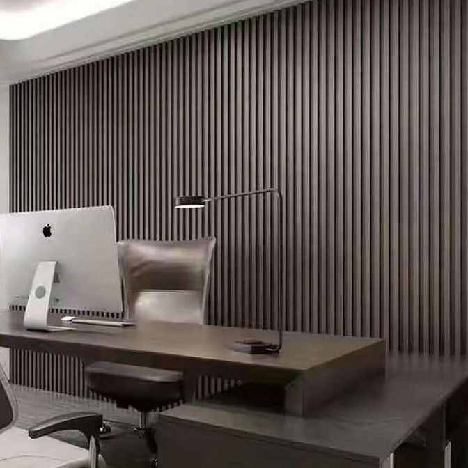 The Seven Colours WPC Wall Panel For Living Room Wall Decor | Interior Design | Interior Decoration | WPC Louvers (8.5 x 110 Inches) (Color- Chocolate)