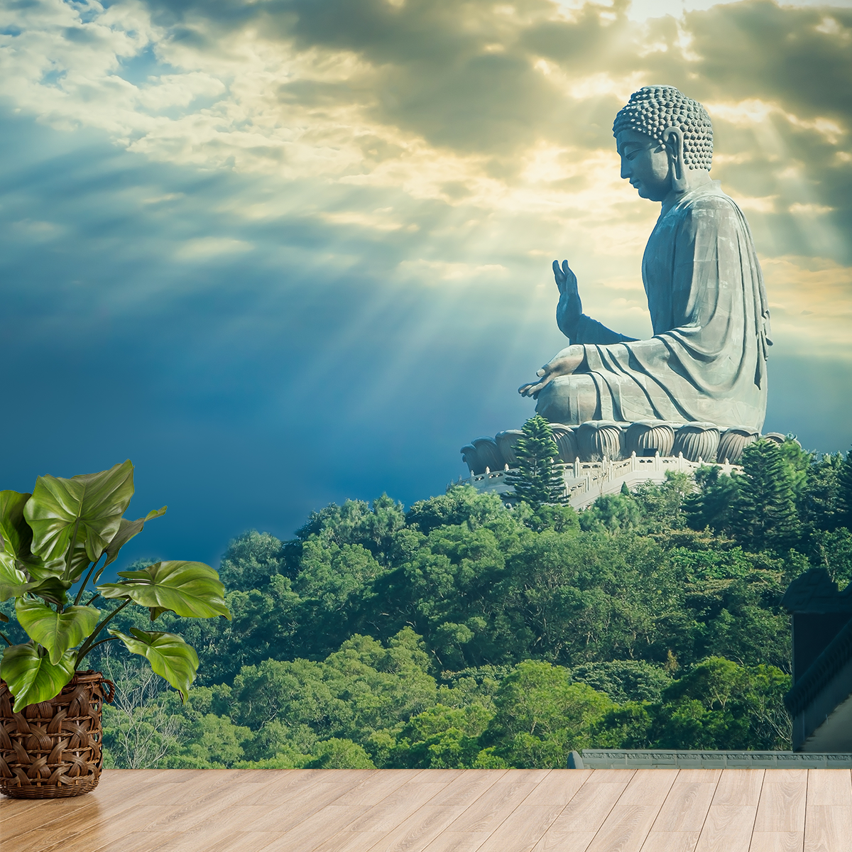 Premium Lord Buddha Wallpaper | HD Self Adhesive Wallpapers Just Peel and Stick Wallpaper