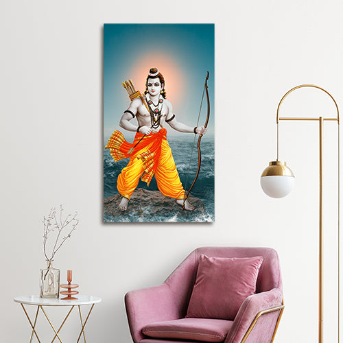 Lord Shree Ram Canvas Painting for Living Room Decor