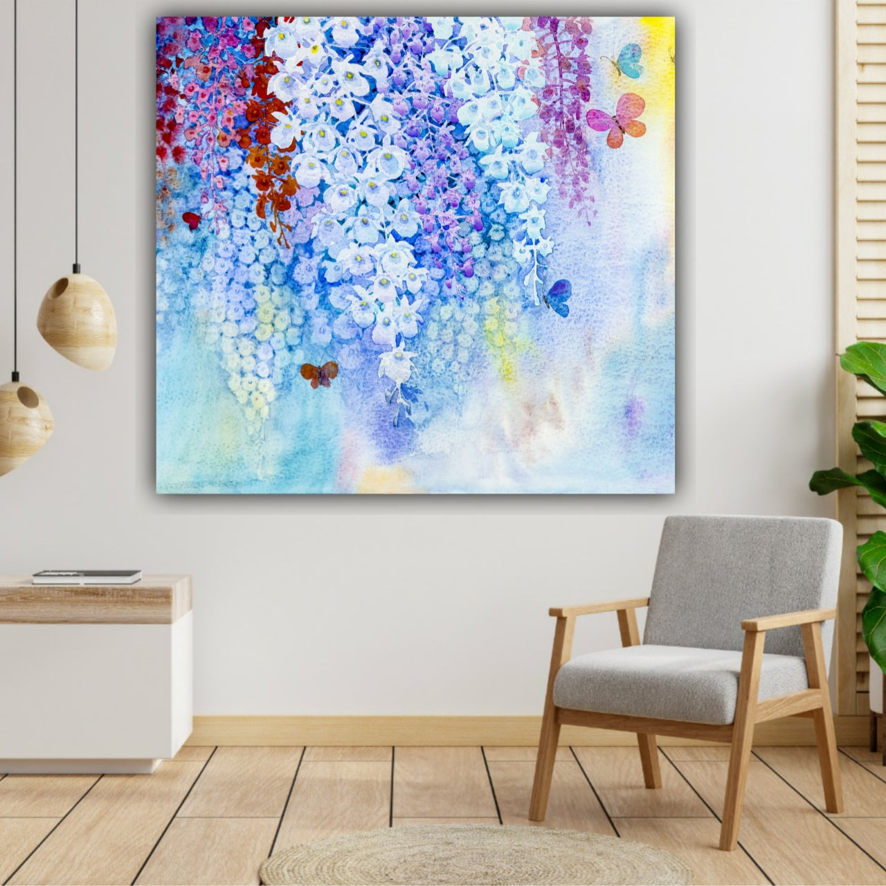 Orchid Flowers Frame for Living Room Wall Decor