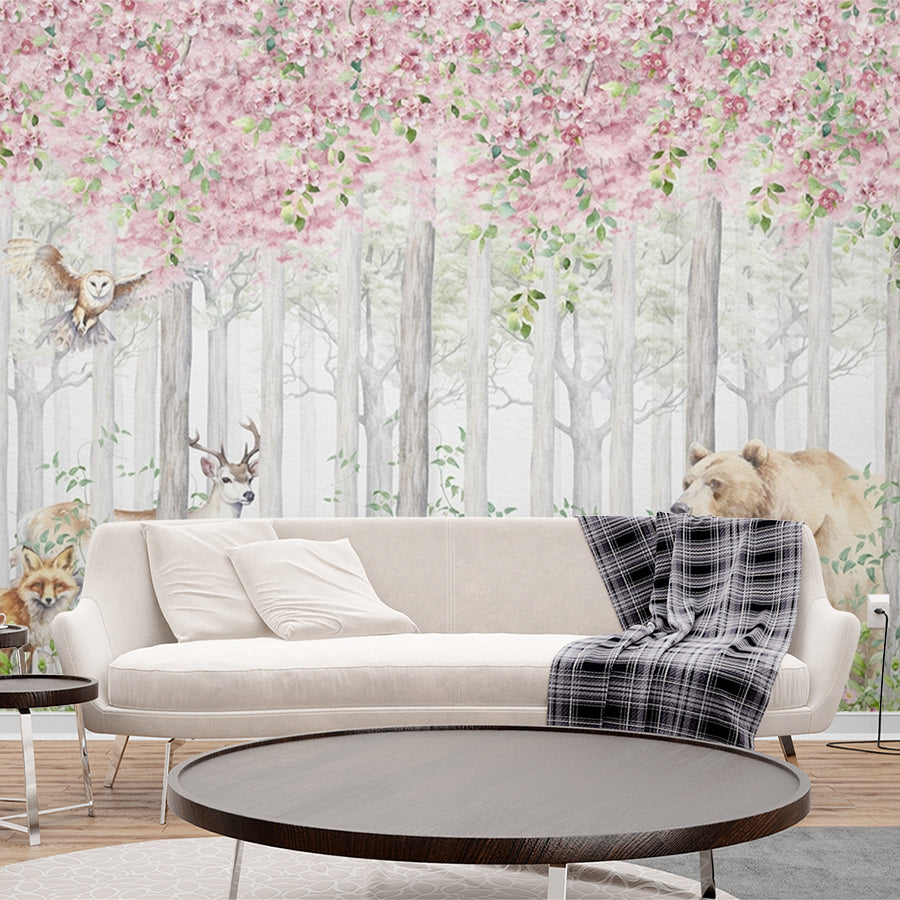 Premium Forest Landscape Wallpaper for Kids Rooms