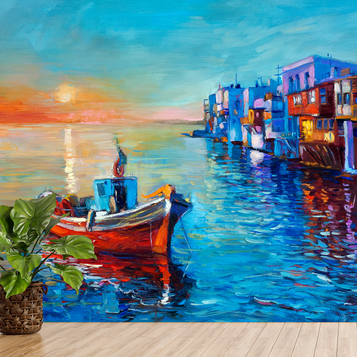 Premium Sea Landscape Wallpaper for Living Room | Bedroom | HD Self Adhesive Wallpapers