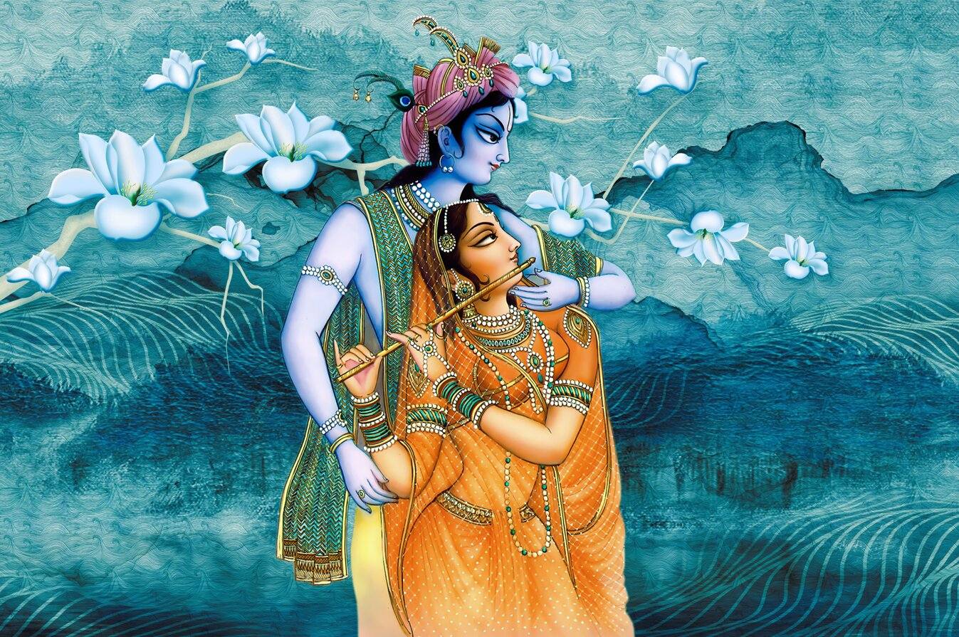 Radha Krishna Painting | Canvas Painting Frame
