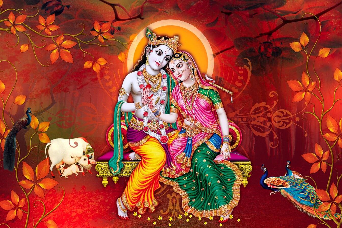 Radha Krishna Painting | Canvas Painting Frame