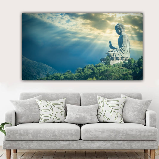 Lord Buddha Painting for Living Room Wall Decor