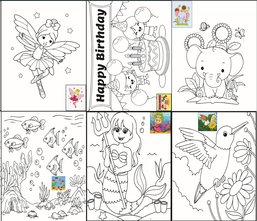 The Seven Colours Canvas Painting Kit – Set of 10 Pre-Outlined Canvases with Brush & Paint for Kids, Adults, and Couples – Perfect for Birthdays, Functions & Special Occasions (canvas set-10, 10 brush, 2 paint box)GP7
