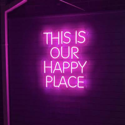 This is Our Happy Place Led Neon Sign Wall Decor