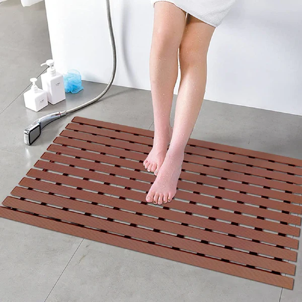 Waterproof & Non-Skid Bath Mat – PVC Silicone Comfort (43cm x 61cm)