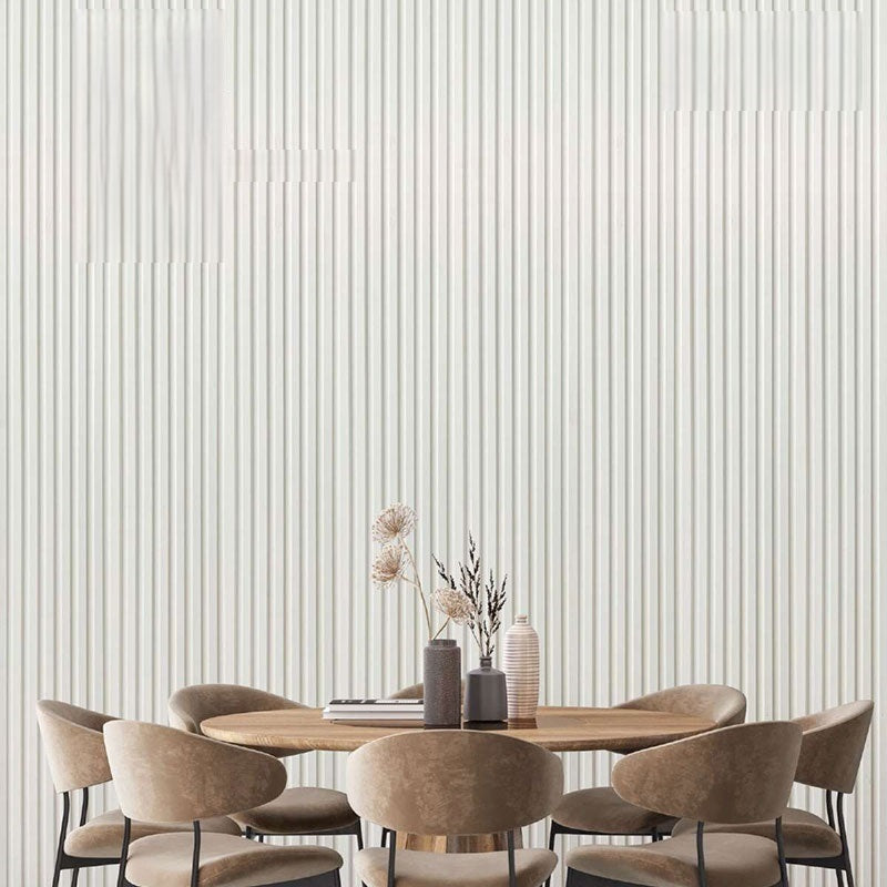 The Seven Colours WPC Wall Panel For Living Room Wall Decor | Interior Design | Interior Decoration | WPC Louvers (8.5 x 110 Inches) (Color- White)