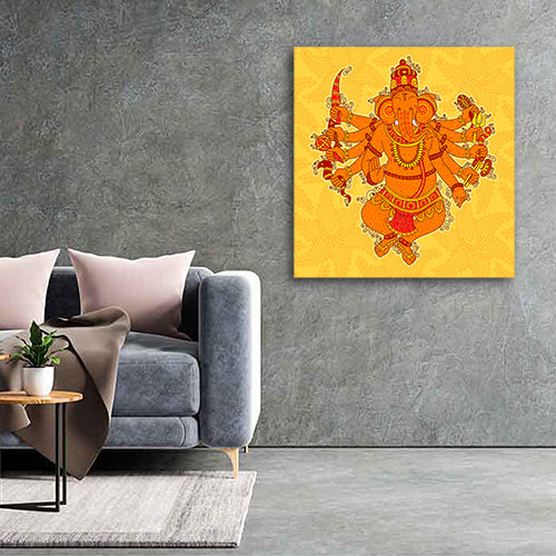 Beautiful Lord Ganesha Wall Painting Frame for Living Room Wall Decors