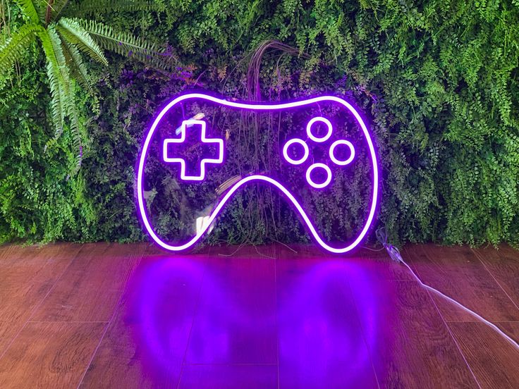 PlayStation Neon Remote – Custom Neon Sign for Game Room 12 By 12 Inches