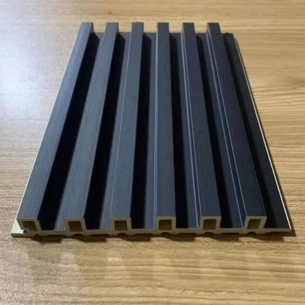 The Seven Colours WPC Wall Panel For Living Room Wall Decor | Interior Design | Interior Decoration | WPC Louvers (8.5 x 110 Inches) (Color- Black)