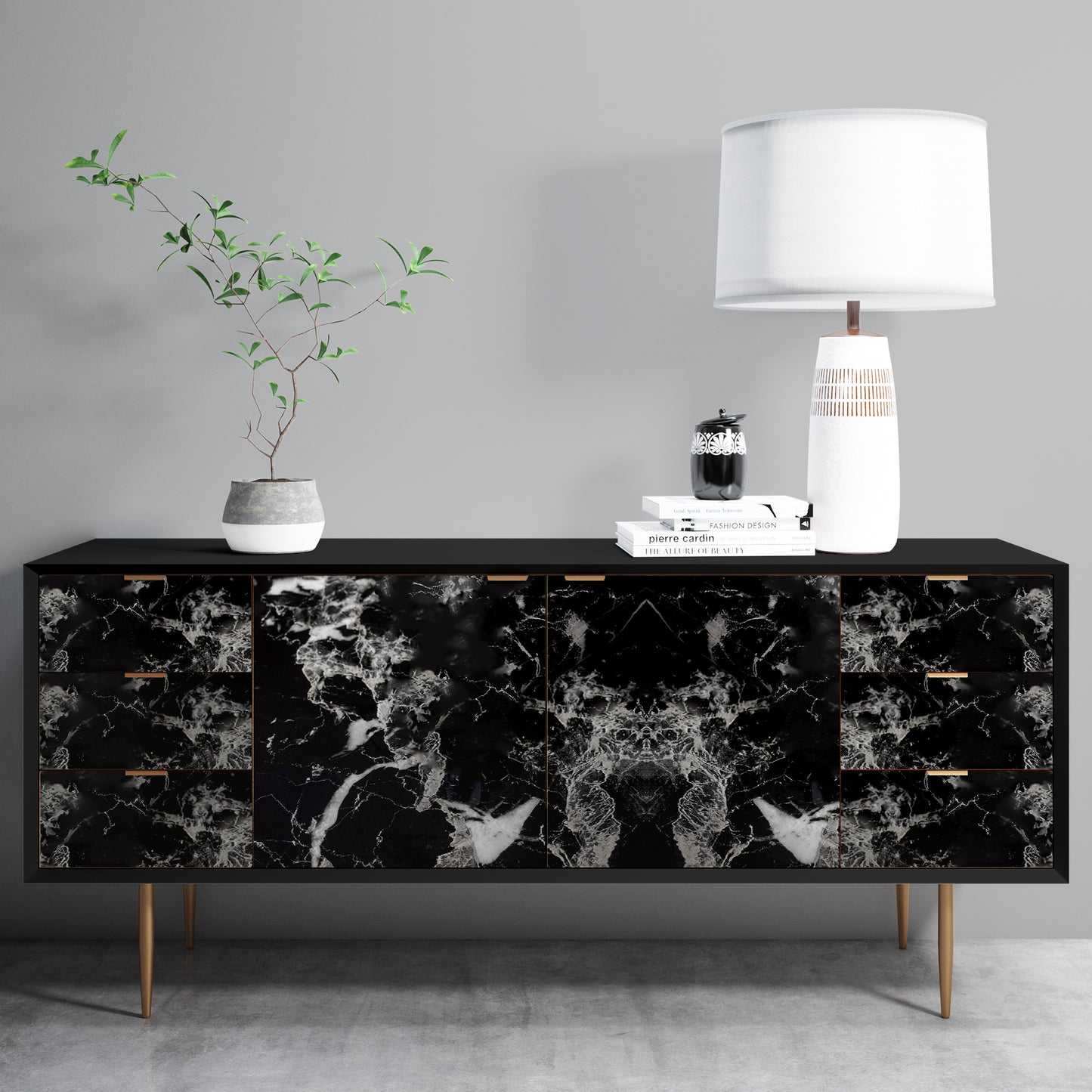 black marble 370 gsm Wallpaper Self Adhesive Mural Wallpaper Customized Wallpaper tiles