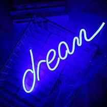 Beautiful Neon Light Sign Dream Word | Custom Neon Sign Name