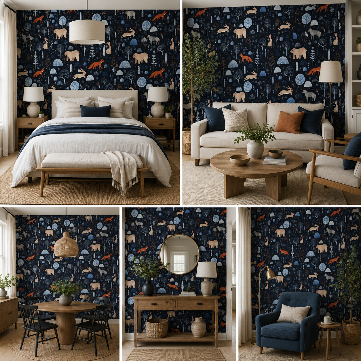 Cartoon Theme Wallpaper for Kids Room Self- Adhesive
