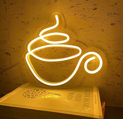 Neon Light Sign Coffee Cup | Custom Neon Sign | LED Neon Lights
