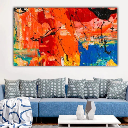 color art Abstract Canvas Wall painting Frame for Living Room Wall Decor Gifting