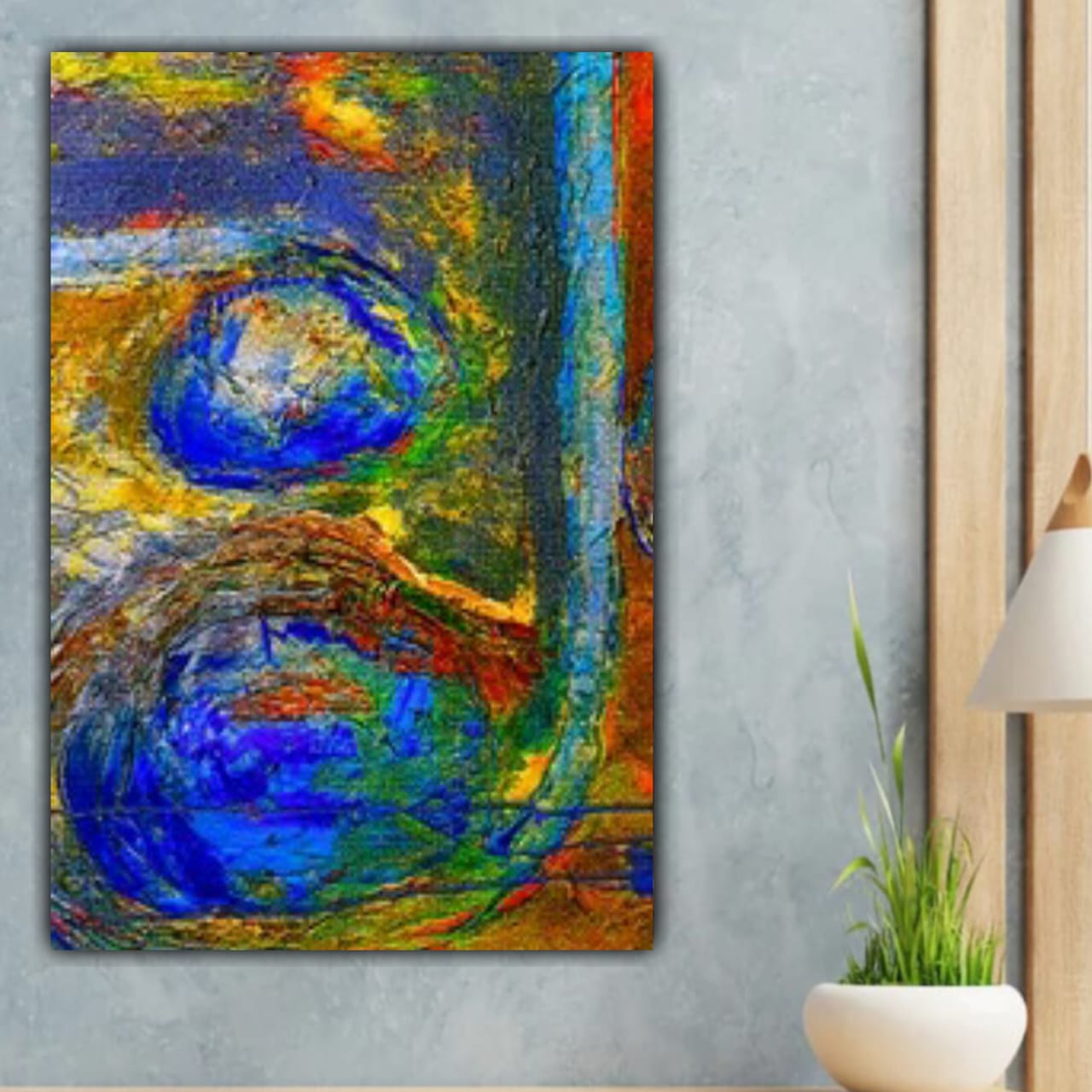 Abstract Canvas Painting Frame for Wall Decoration