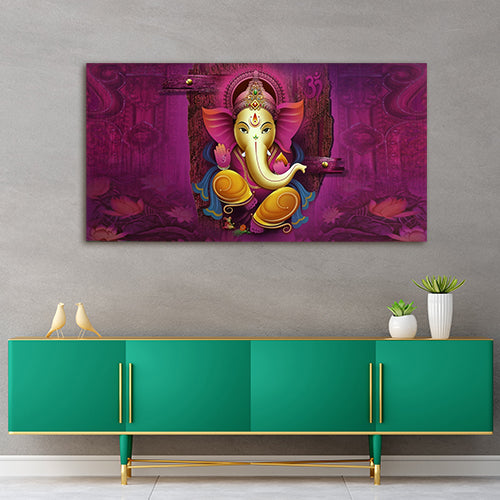 Beautiful Lord Ganesha Wall Painting Frame for Living Room Wall Decors