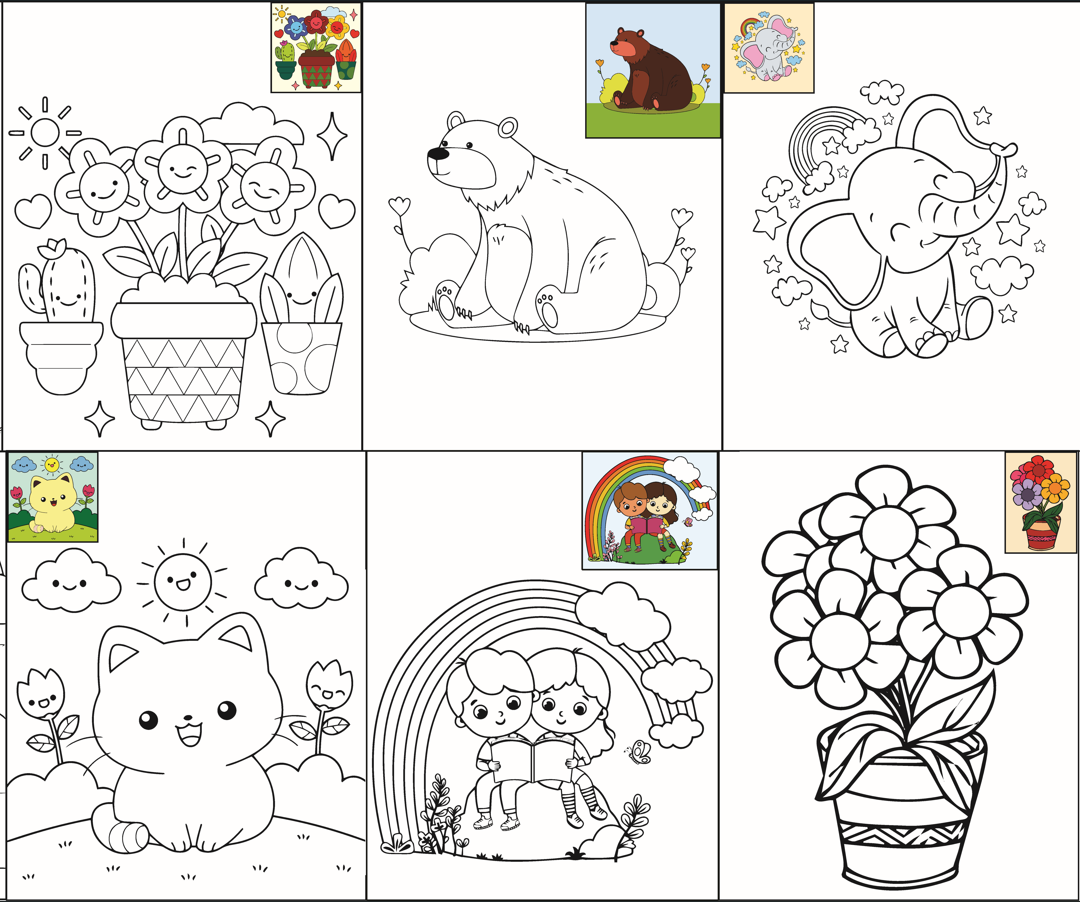 The Seven Colours Art Kit – DIY Painting Set with 10 Pre-Outlined Canvases, Brushes & Paint – Great for Kids & Adults (Canvas Set-10, 10 Brushes, 2 Paint Boxes)GP9