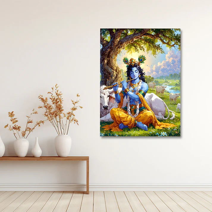 Lord Krishna Painting | Canvas Painting Frame