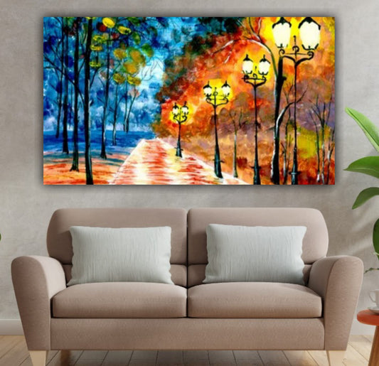 Canvas Painting Beautiful Landscape Wall Painting Frame