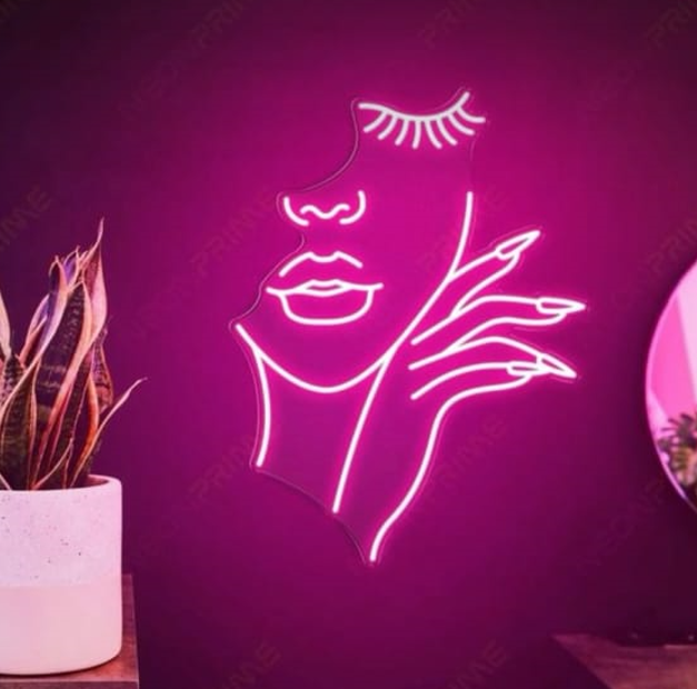 pink beauty girls Neon art sign LED strip Custom Neon Sign Customized Neon Light Wall Decor Gifting