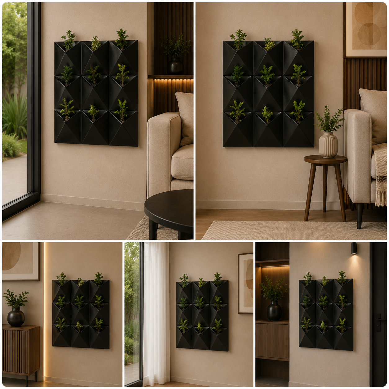 Planters Pots for Decors, Giftings | FRP Pots and Planets for Office Decors | Vertical Wall Planters