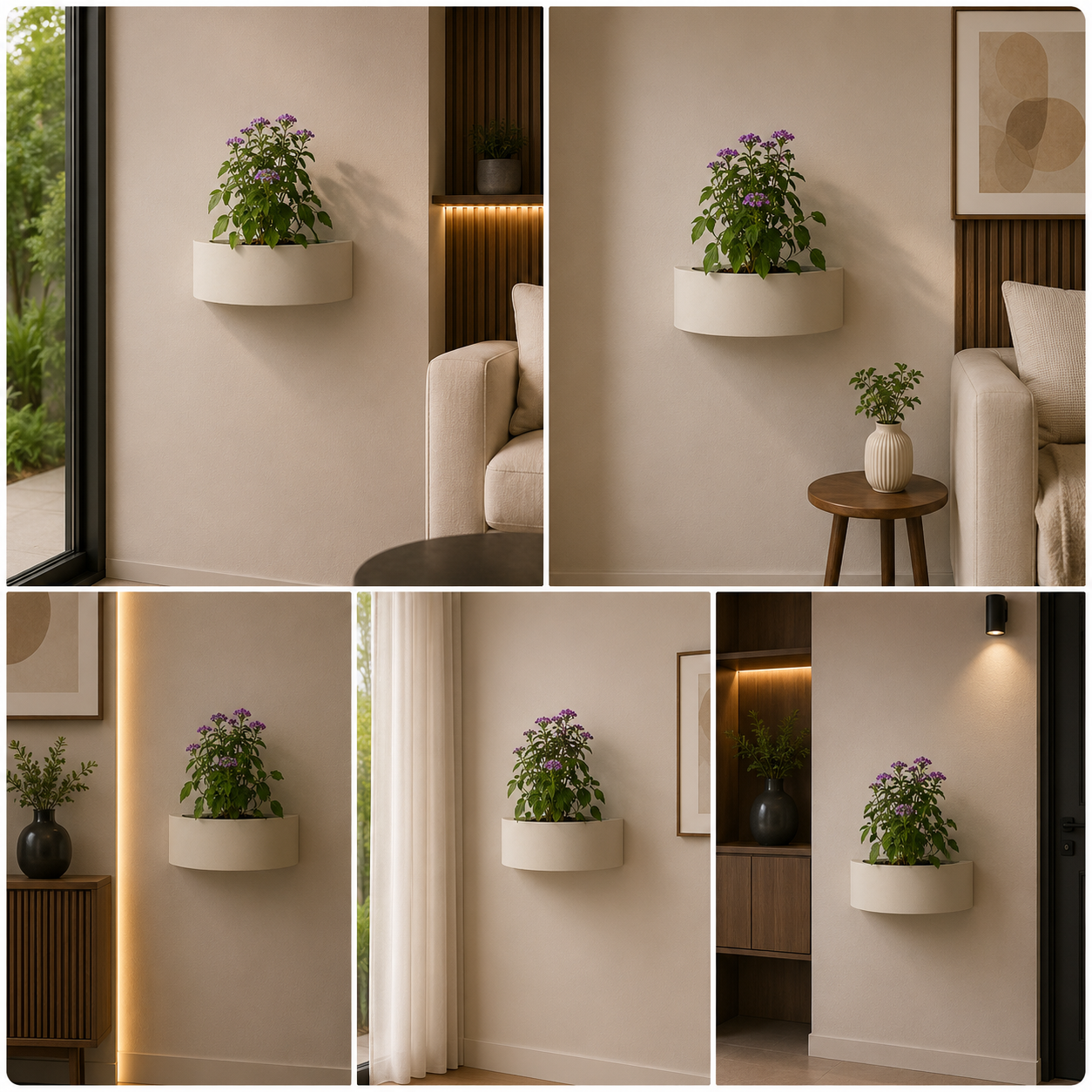 Planters Pots for Decors, Giftings | FRP Pots and Planets for Office Decors | Vertical Wall Planters